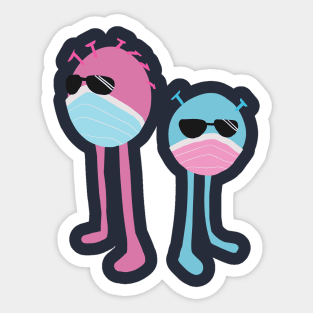 Virus Germs Illustration Sticker